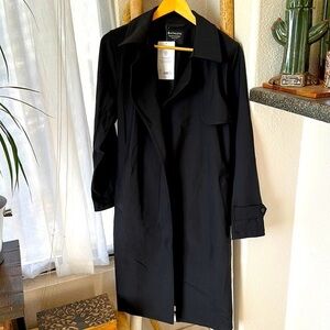 Athleta Black Tench Coat size S